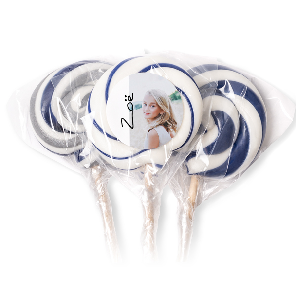 Lolly's blauw (set van 12) Lolly's blauw (set van 12)