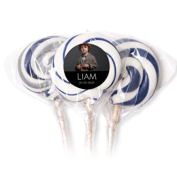 Lolly's blauw - Set van 12 Lolly's blauw - Set van 12