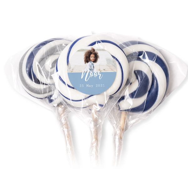 Sucettes bleues (lot de 12)