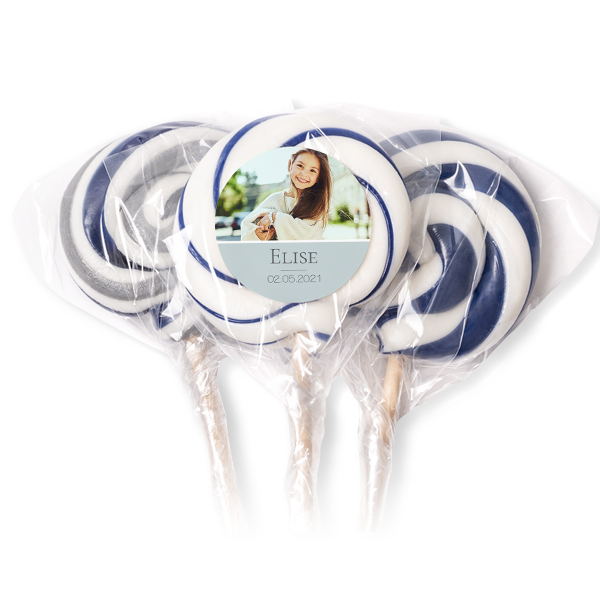 Lollipops Blue - set of 12