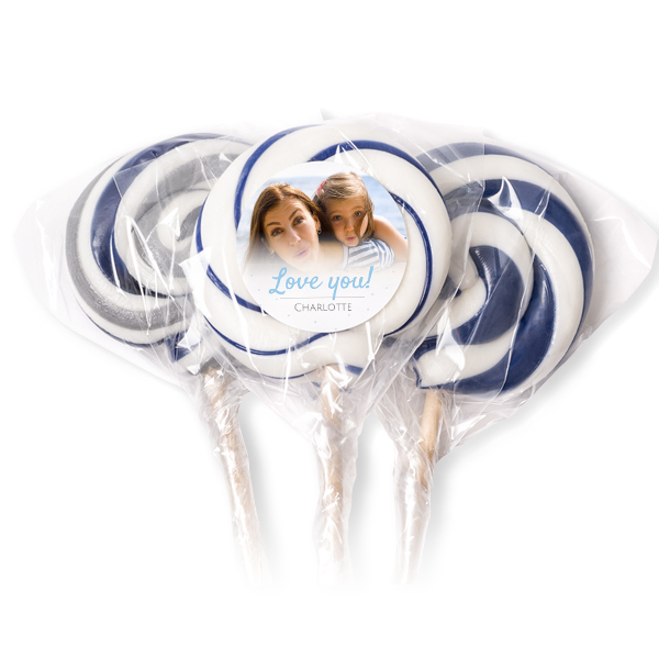 Lollipops Blue - set of 12