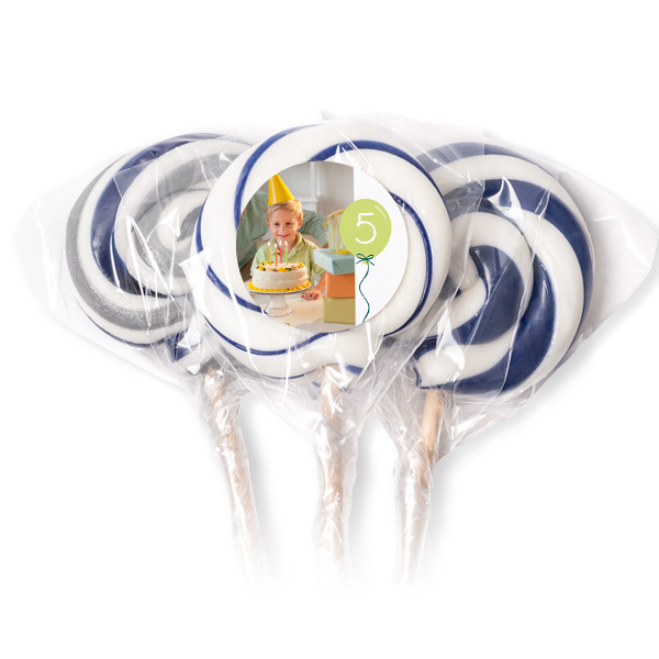 Lollipops Blue - set of 12