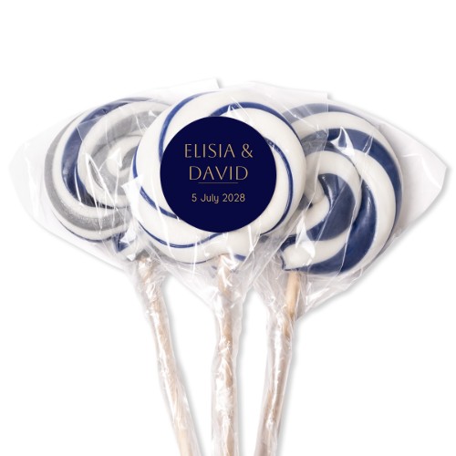 Lolly's blauw (set van 12)
