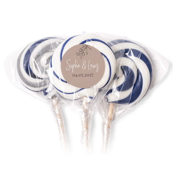 Lollipops Blue - set of 12