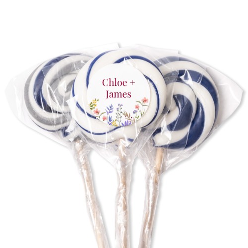 Lollipops Blue - set of 12