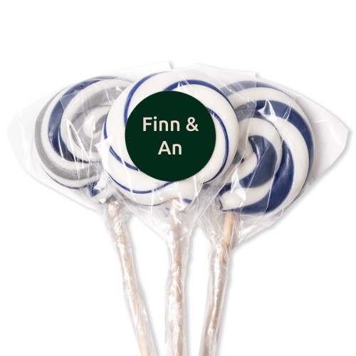 Lollipops Blue - set of 12