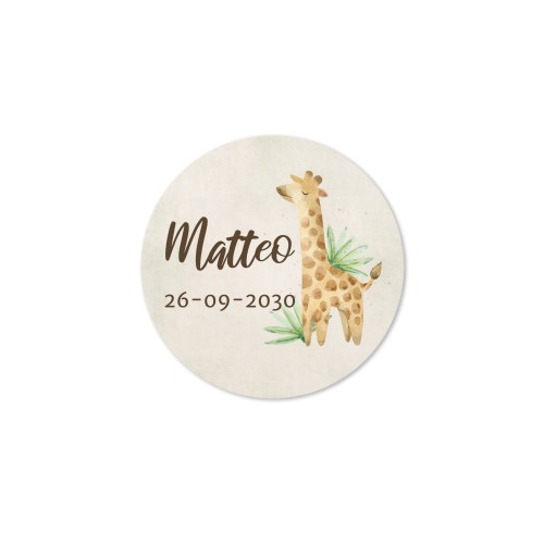 Jungle Giraffe - Text Only