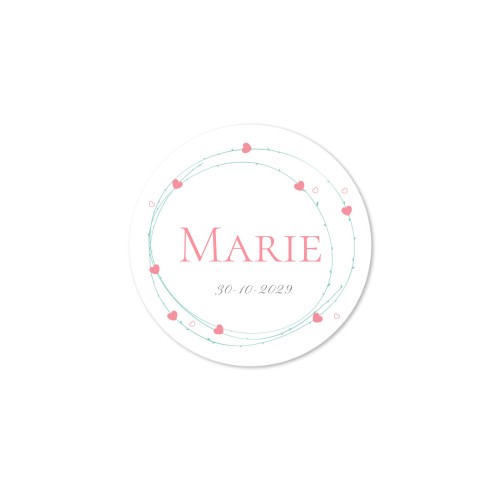 Romantic Heart Wreath - Text Only