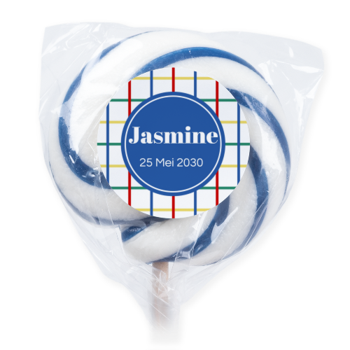 Lolly's blauw (set van 6) Lolly's blauw (set van 6)