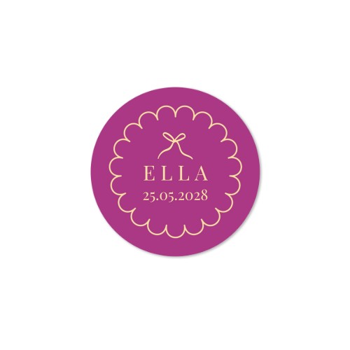 Classy Scallop Bow - Text Only Classy Scallop Bow - Text Only