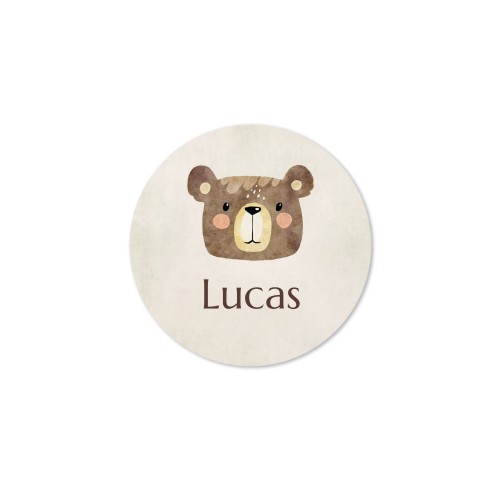 Cute Bear Head - Text Only
