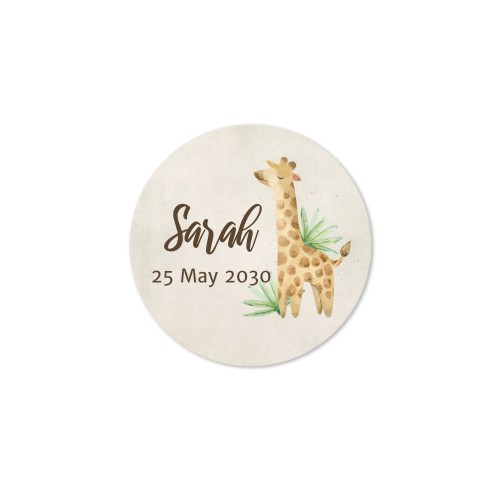 Jungle Giraffe - Text Only