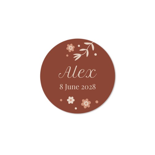 Terracotta Floral Field Terracotta Floral Field