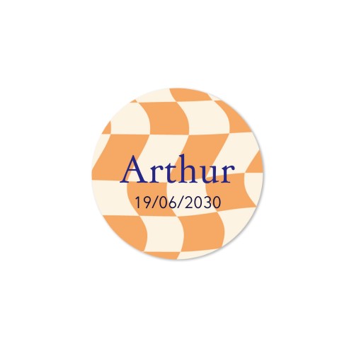 Rosa Lutscher mit Fotoaufkleber personalisiert - 6 stk