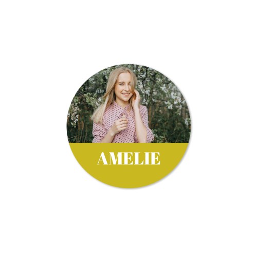 Rosa Lutscher mit Fotoaufkleber personalisiert - 6 stk