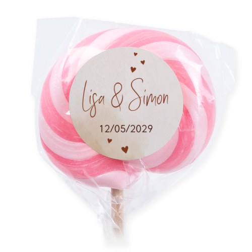 Lollipops Pink - set of 6
