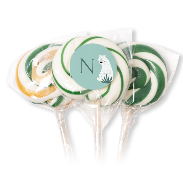 Lollipops Green - set of 12