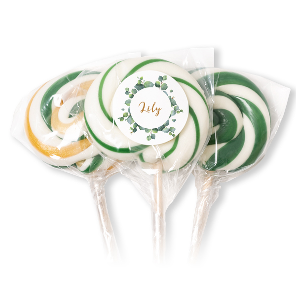 Lollipops Green - set of 12