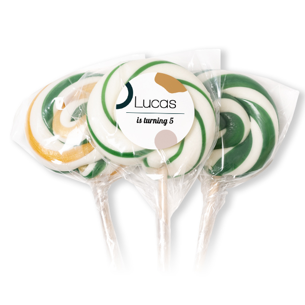 Lollipops Green - set of 12