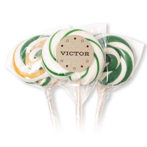 Sucettes vertes (lot de 12)