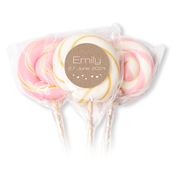 Lolly's Roze (set van 12)