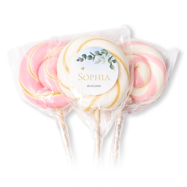 Lollipops Pink - set of 12