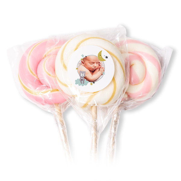 Lollipops Pink - set of 12