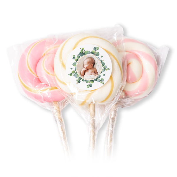 Lollipops Pink - set of 12