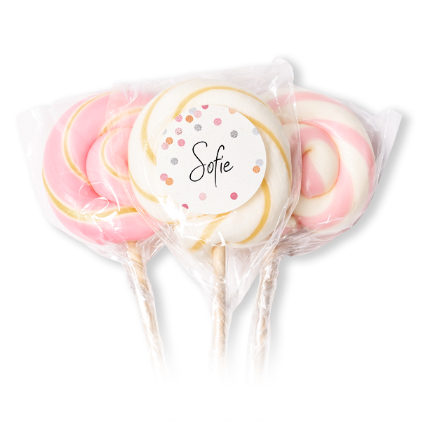 Lollipops Pink - set of 12