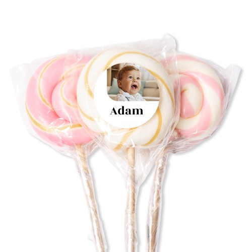 Sucettes roses (lot de 12)