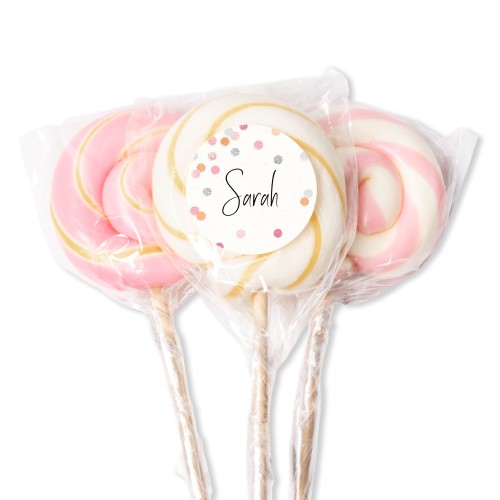 Sucettes roses (lot de 12) Sucettes roses (lot de 12)