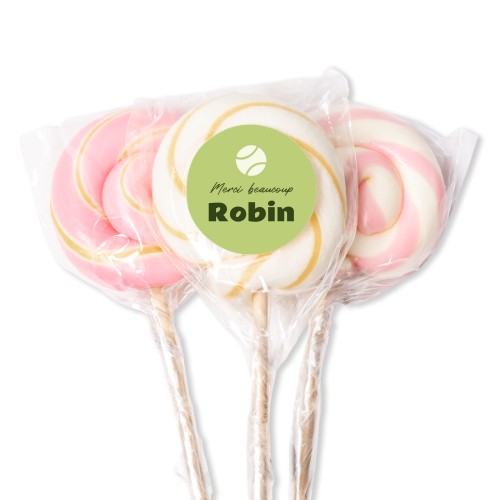 Sucettes roses (lot de 12)