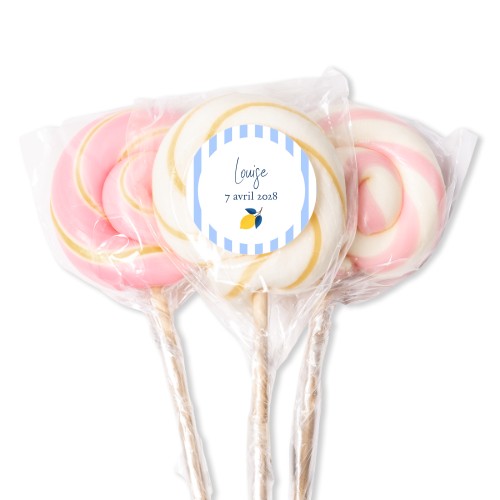 Sucettes roses (lot de 12)