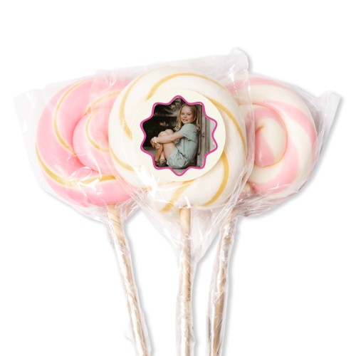 Lollipops Pink - set of 12