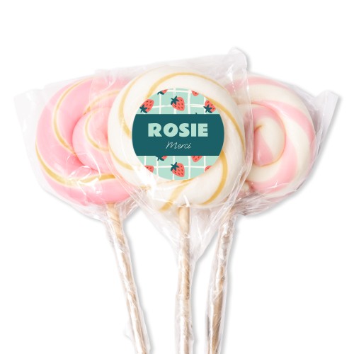 Sucettes roses (lot de 12)