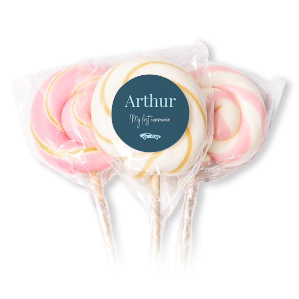 Sucettes roses (lot de 12) Sucettes roses (lot de 12)