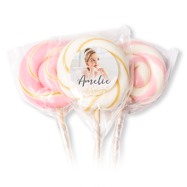 Lollipops Pink - set of 12