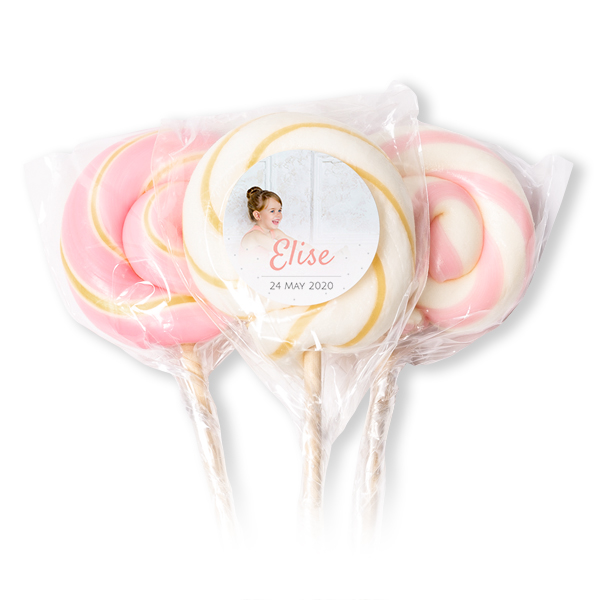 Sucettes roses (lot de 12) Sucettes roses (lot de 12)