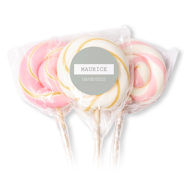 Lollipops Pink - set of 12