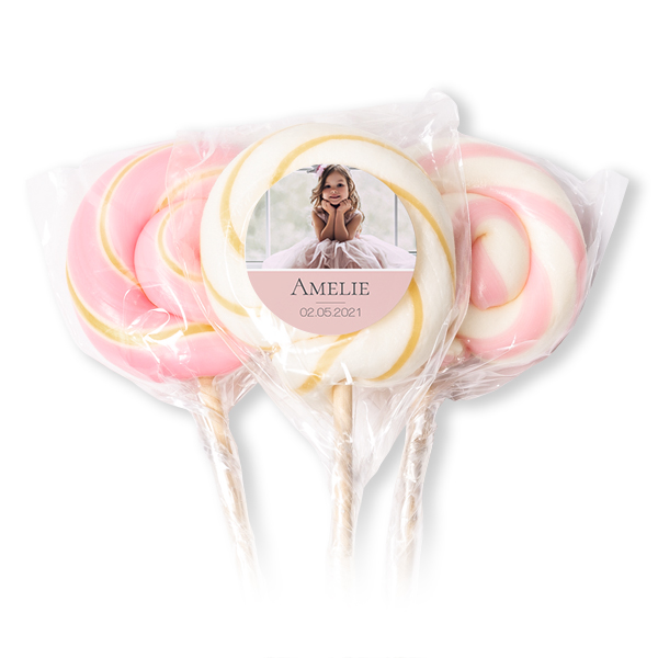 Lollipops Pink - set of 12
