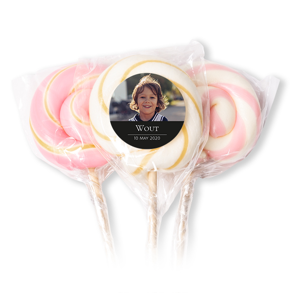 Lollipops Pink - set of 12