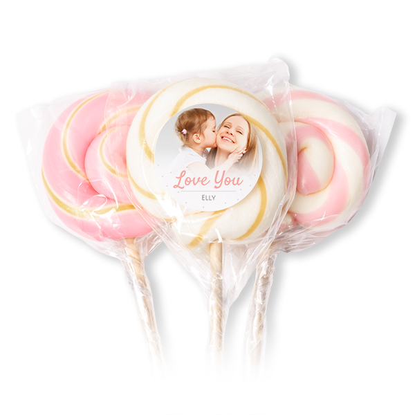 Lollipops Pink - set of 12