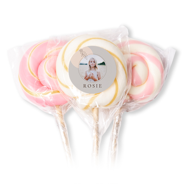 Lollipops Pink - set of 12