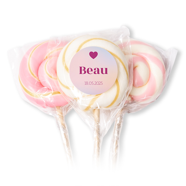 Sucettes roses (lot de 12) Sucettes roses (lot de 12)
