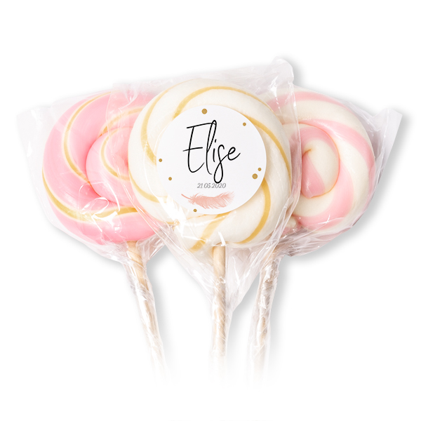 Lollipops Pink - set of 12