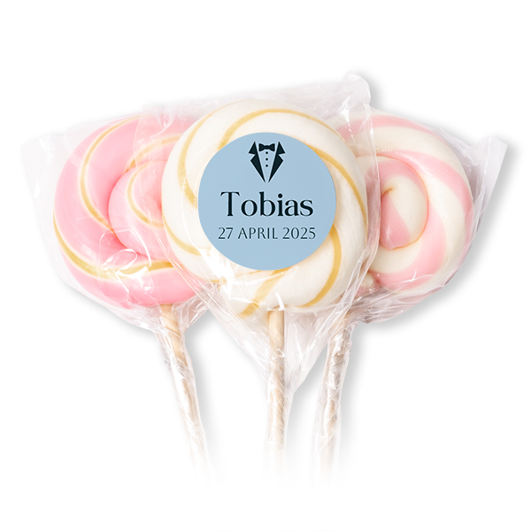 Slikkepinde Lyserøde - 12 stk