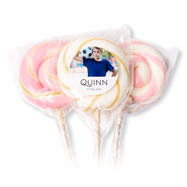 Lollipops Pink - set of 12