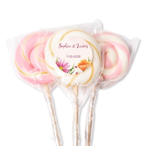 Sucettes roses (lot de 12) Sucettes roses (lot de 12)