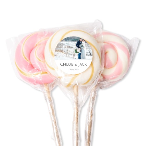 Lollipops Pink - set of 12