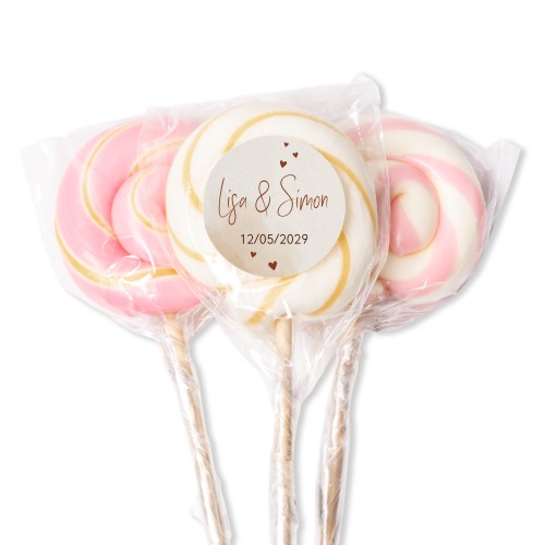 Lollipops Pink - set of 12